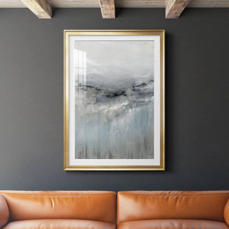 «A Cool Wind», reproduction encadrée de qualité supérieure - prête à être accrochée, H 42,5 po x l 30,5 po, Or