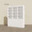 78.7" H Large Media Shelf Unit With 12 Open Shelves & 3 Cabinets-1275232327