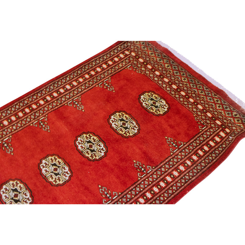 High-Quality Hand-Knotted Red Area Rug