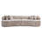 Modern Curved L-Shape Luxury Sectional Oversized Sofa: Minimalist Design, Comfy Sleeper Couch For Living Room, Apartment & Reception Spaces,No Assembly Required-535195569