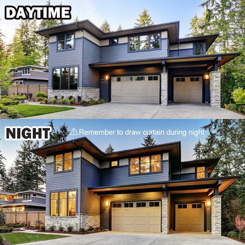 One Way Mirror Window Film For Daytime Privacy - Static Cling Non-Adhesive Decorative Tint With Heat Control & UV Protection For Home And Office