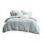 Très grand / très grand décor de chambre en coton - Motif brodé, taies décoratives assorties, ensemble de literie lavable à la machine, housse de couette réversible, 2