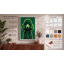 Poodle in Green Modern - Wrapped Canvas-1693882607-1693882595