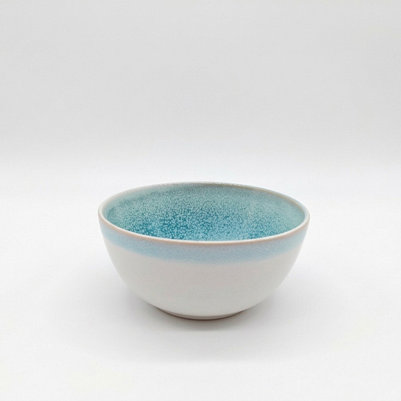 Reactive Blue Glaze Dinnerware Cereal Bowl 6pc Set 14cm