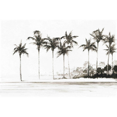 " Palm Trees Beach " Painting Print