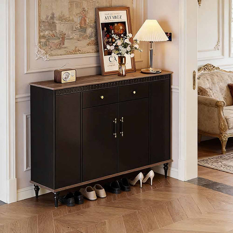 Armoire à chaussures de style américain, 39.02" H x 59.06" W x 14.17" D