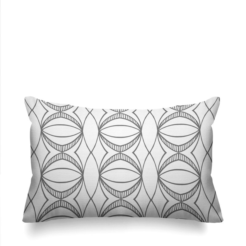 Coussin décoratif intérieur / extérieur Samira, Blanc