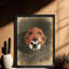 Art encadré noir, coccinelle, impression rétro-1122750070