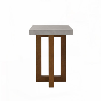 Table de bout à finition noyer