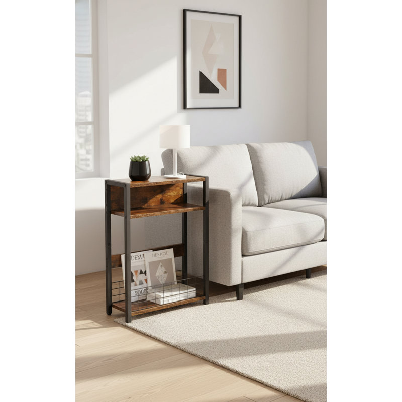 Free Standing Magazine Rack, Brown