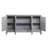 Demartino 59.6'' W Console Table in Gray