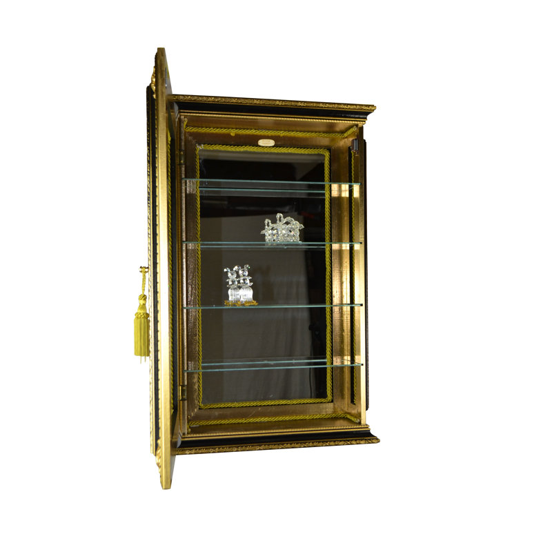 Vitrine avec tablettes en verre
