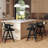 Ergonomic Resin Webbing Back Bar Stool Set for All Settings, Stylish and Durable