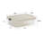 Wham Clip 5x 8.5L Rectangular Plastic Storage Boxes with Secure Clip Lock Lids. L:39 x W:29 x H:10.5cm Clear/Green Milieu/Stone-107097839