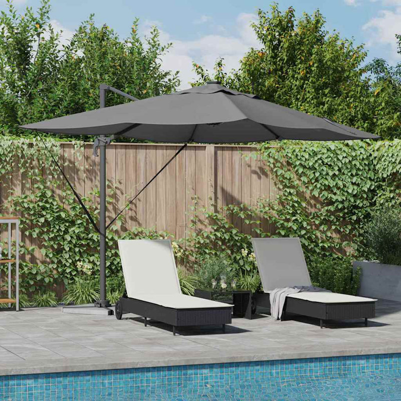 Cantilever Parasol, Anthracite, 265cm H x 251cm W x 251cm D