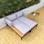 Lit de repos de patio de 55 po de largeur avec coussins-1305809436