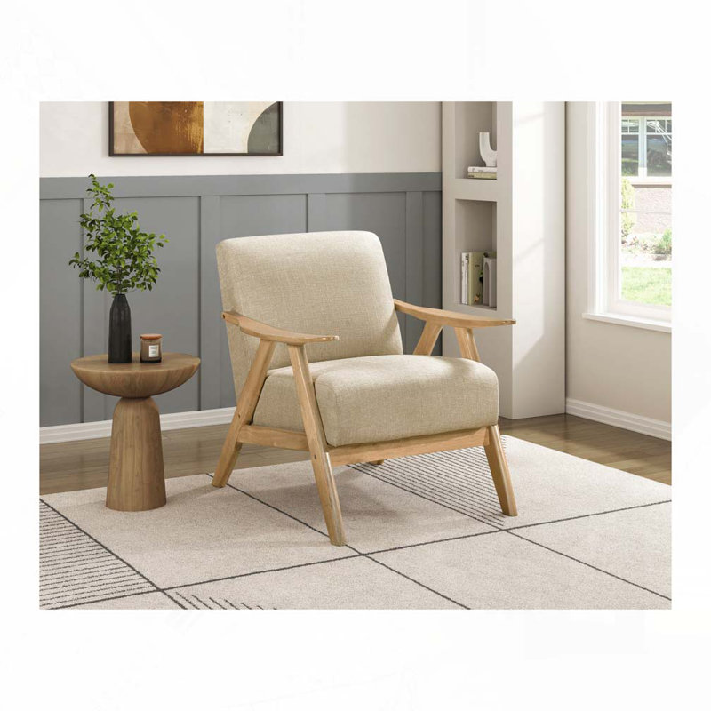 Chaise d'appoint moderne, Brun clair