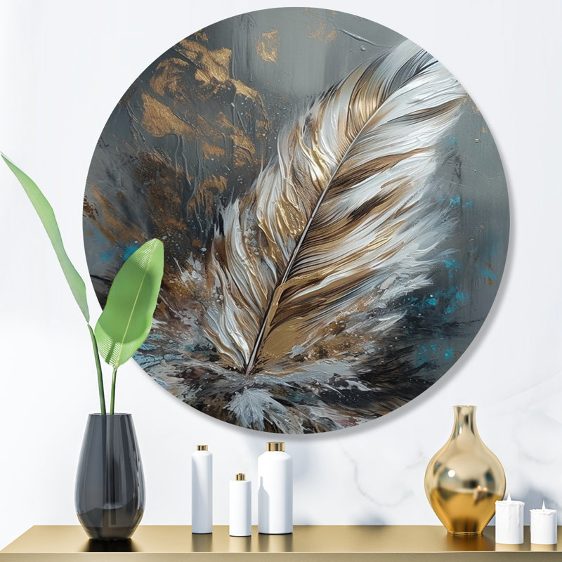Plume d'or Crellin Wanderlust III, H 23 po x l 23 po x P 1 po