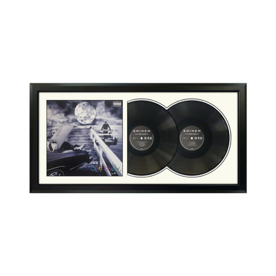 Eminem "The Slim Shady LP" Framed Double Vinyl Record Wall Art, LP Album Cover Display, Music Memorabilia Decor, Unique Gift for Vinyl Lovers