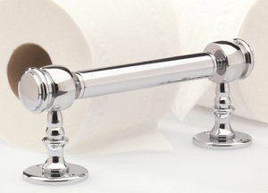 Wall-Mount Toilet Paper Holder, Polished Nickel