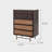 Modern Simple Rattan Decor Wooden Accent Chest