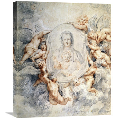 " Image Of The Virgin Portrayed With Angels " by Peter Paul Rubens