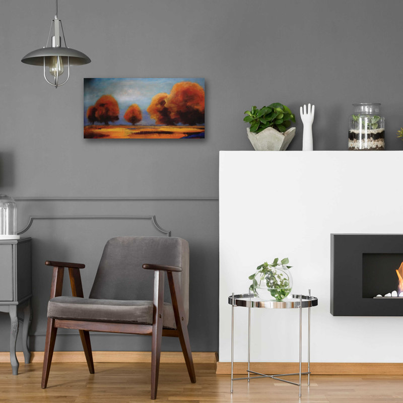 «Western Sky» par Jadei, Red Barrel Studio®, art mural en verre acrylique, ACR-29106, H 12 po x l 24 po