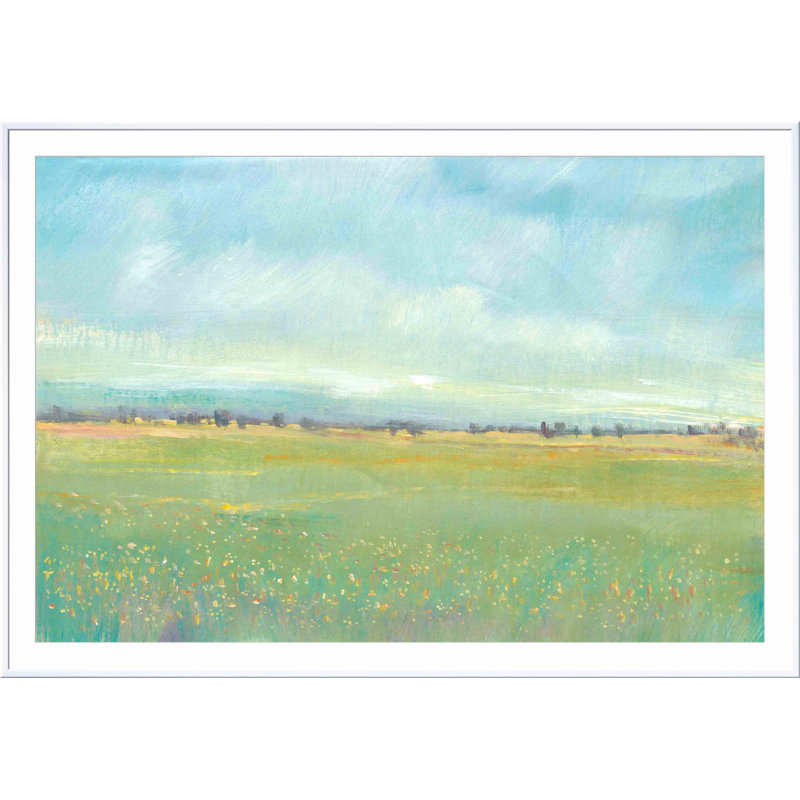 «Soft Meadow Light I» par Timothy O 'Toole - peinture encadrée, H 36 po x l 36 po, Blanc