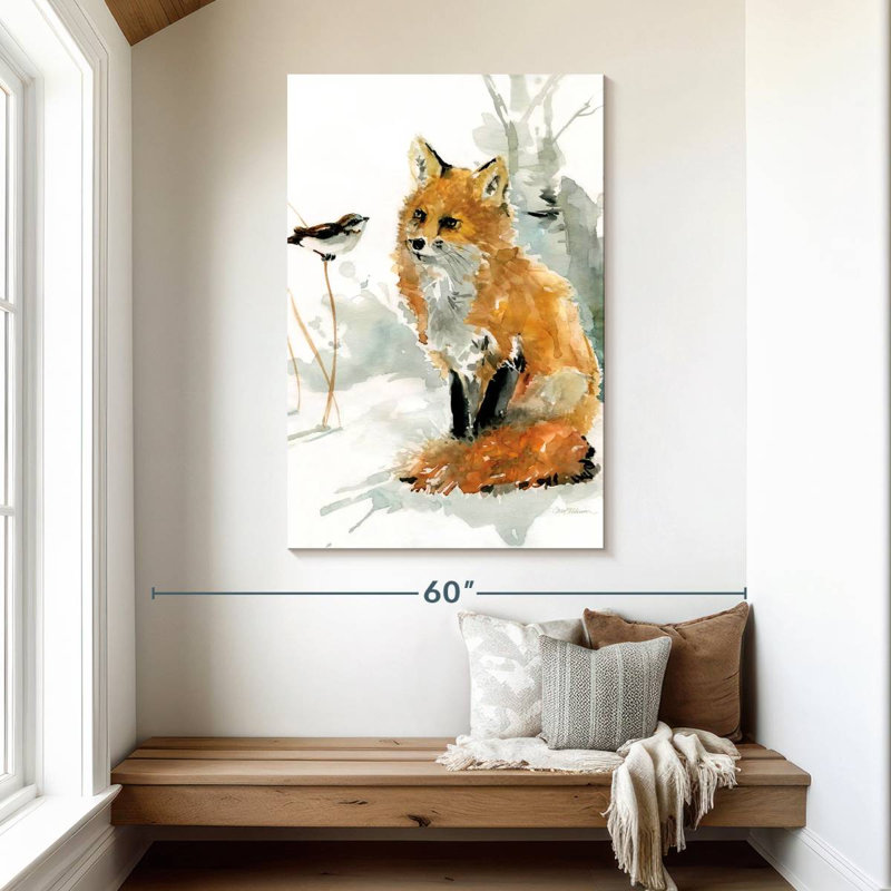 Brampt Fox And Friend, 48" H x 32" W