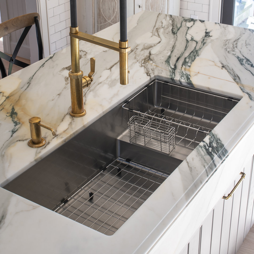 Nantucket Sinks x Studio Dearborn Pro Series Undermount Stainless Steel Kitchen Sink Nantucket Sinks