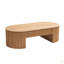 Table basse ovale en bois avec tiroir Mid-Century moderne de 51,18 po Table basse unique pour meubles de salon, table à thé-1201874482