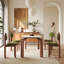 Combinaison de table et de chaises en bois de cire blanc français-107149221