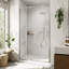 Porte de douche pivotante semi-sans cadre avec verre trempé 1/4 "-109000352-126047582