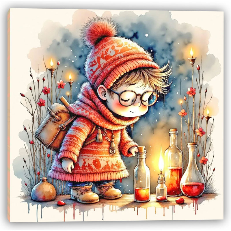 The Little Alchemist - Mystical Winter, reproduction d'art, H 12 po x l 12 po
