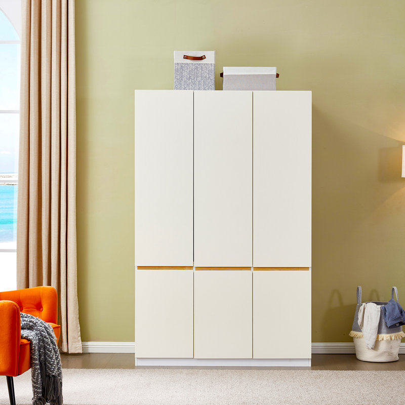 Ebern Designs Kallistrate Wood Wardrobe Armoire, 74