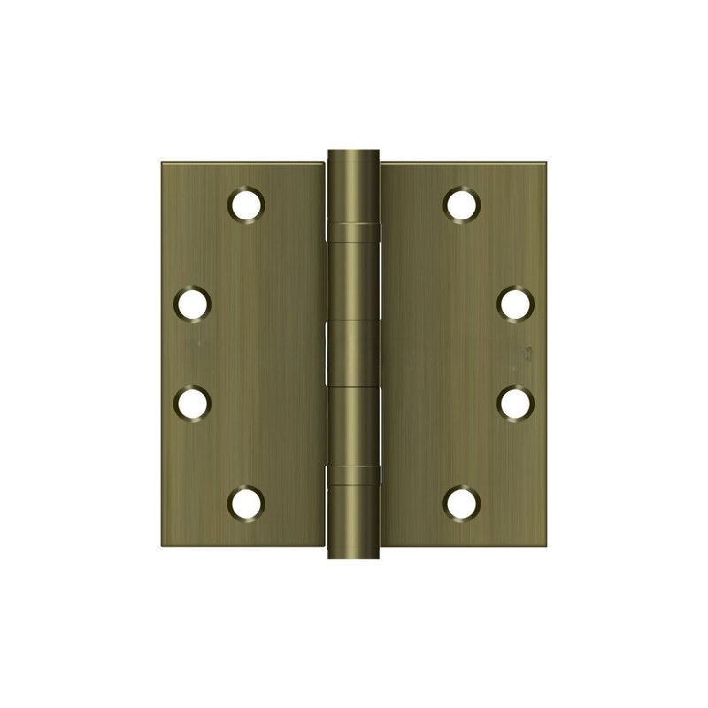 102'' x 102'' Steel Butt Bearing Hinge, Antique Brass