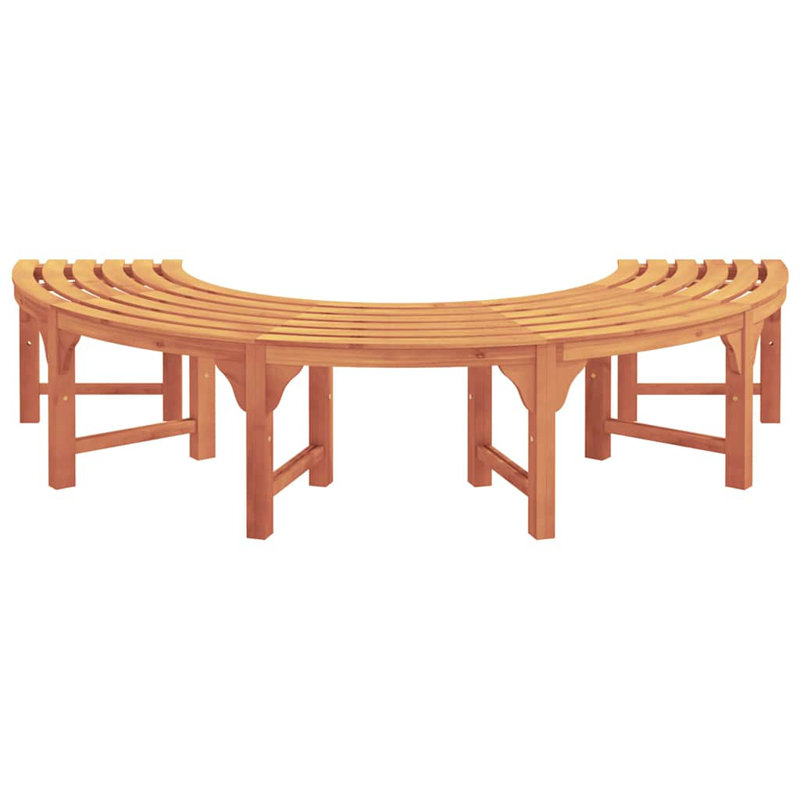 Solid Wood Outdoor Bench, 45cm H x 210cm W x 80cm D