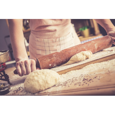Ehsaan " Female Baker Kneading Dough " by Zoran Zeremski