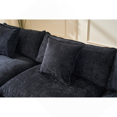 Fauteuil d'appoint rembourré en chenille 39,4 po, fauteuil de lecture pour chambre à coucher, fauteuil club 39,4 po
