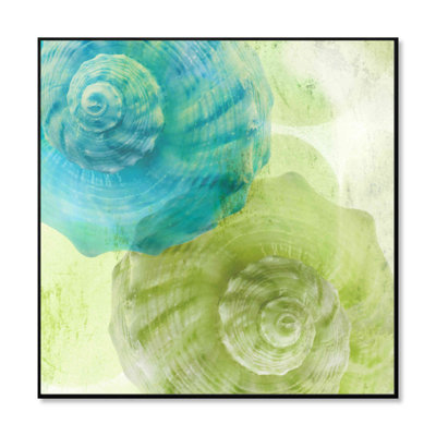  «Luminous Seashells 3», art mural encadré en acrylique ultrabrillant