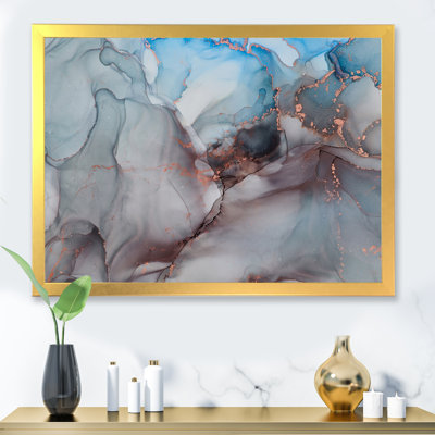 «Gray and Blue», reproduction d'art sur toile