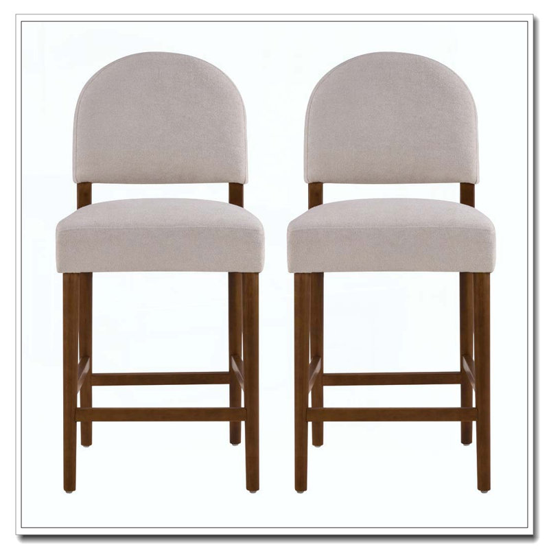 Tabouret de bar 26 po, Gris clair