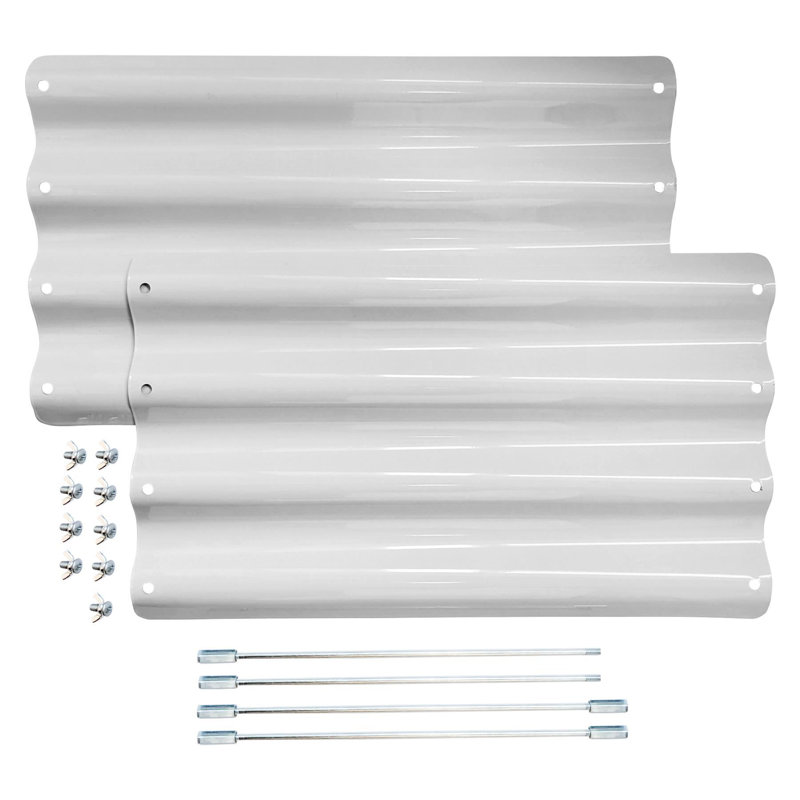 Metal Raised Garden Bed Extensions Kit, Silver