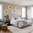 Modern Wall Sconces, Round Wood Led Wall Lamp, 25w, 2500lm Wall Light For Bedroom (set Of 2)
