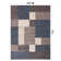 Allyne Geometric Tufted Blue/Cream/Gray Non-Slip Rubberback Area Rug