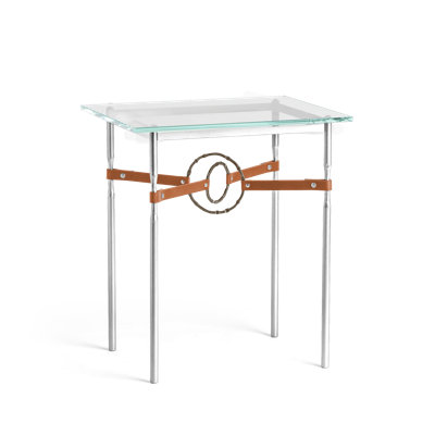 Equus Glass Top Side Table