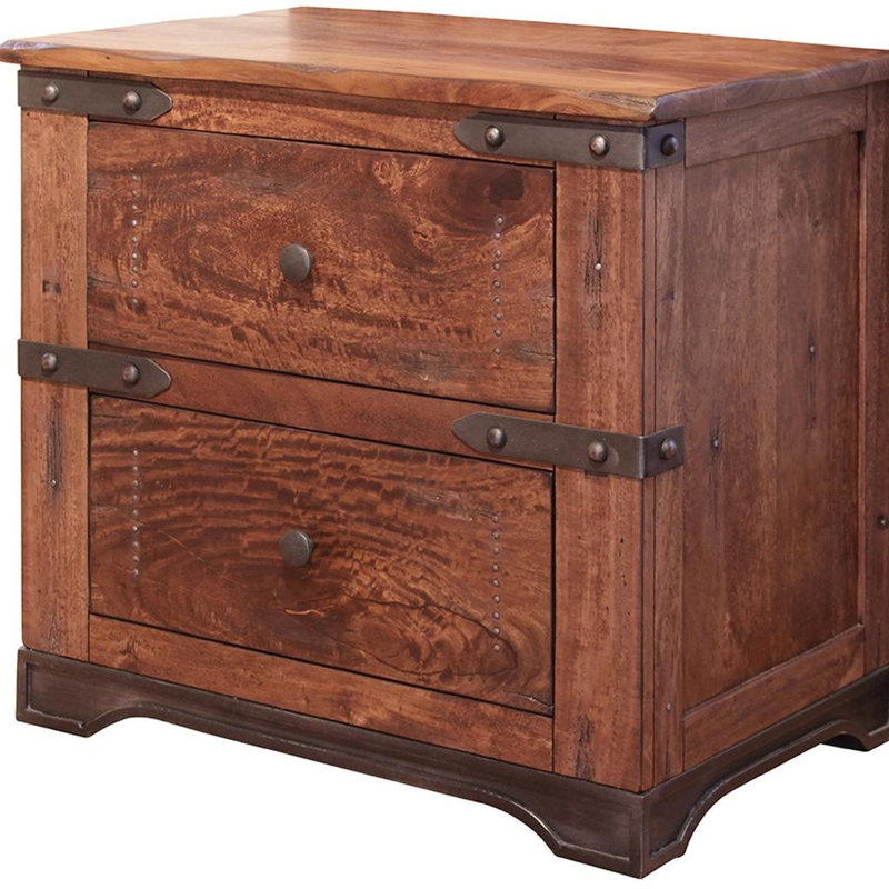  Table de chevet 2 tiroirs Cedarhall