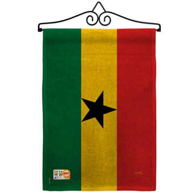 Double Sided 18.5 in. H x 13 in. W Polyester Flag set