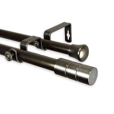 Billie-Claire Steel Adjustable 0.81'' Double Curtain Rod