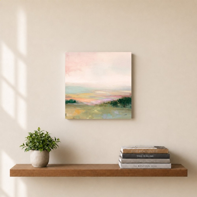 «Dark Glowing Valley» par Julia Purinton - impression sur toile, 24" H x 24" W
